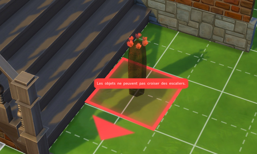 Les zones de sécurité sont là pour assurer que les objets soient bien accessibles par les Sims