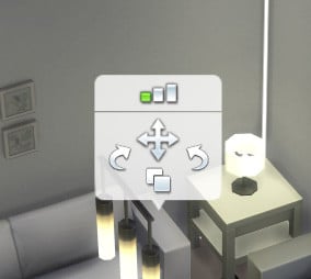 Déplacer une pièce est également très simple dans Les Sims 4