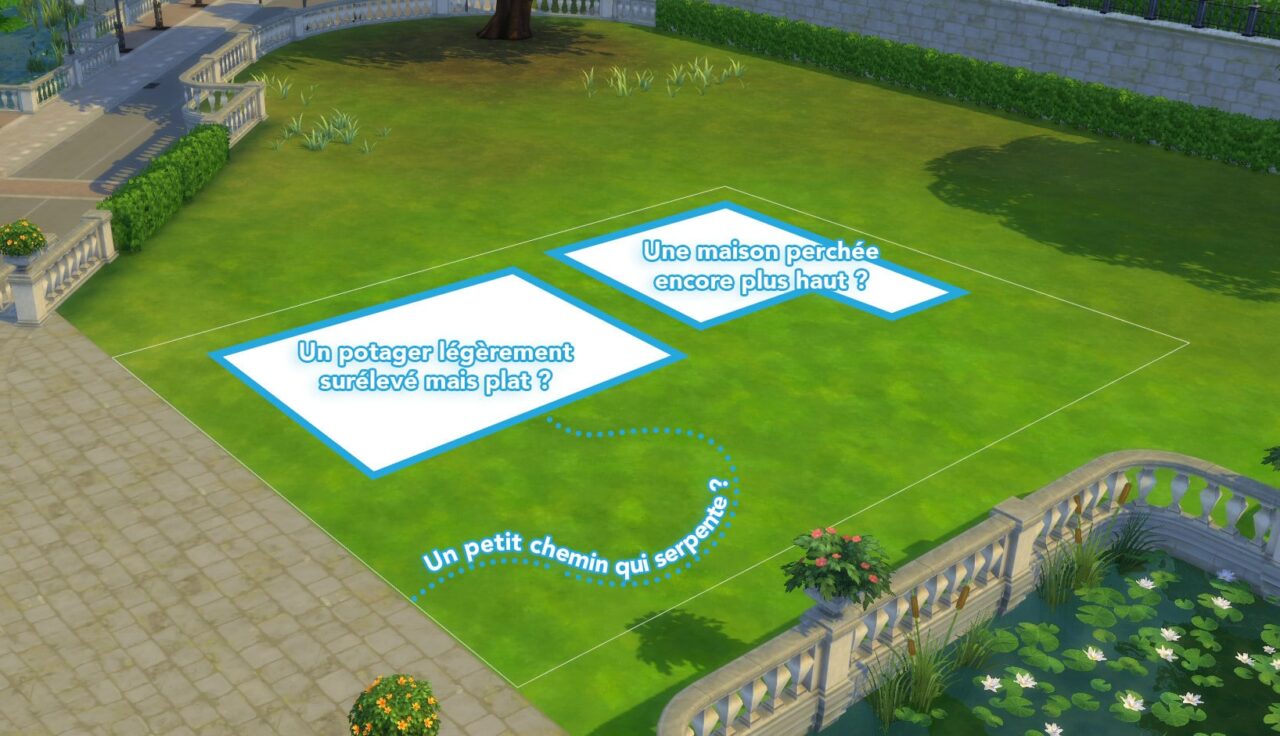 Ayez une idée ce que vous voulez faire : c'est le meilleur moyen pour ne pas vous perdre en cours de route quand vous modelez le terrain dans Les Sims 4