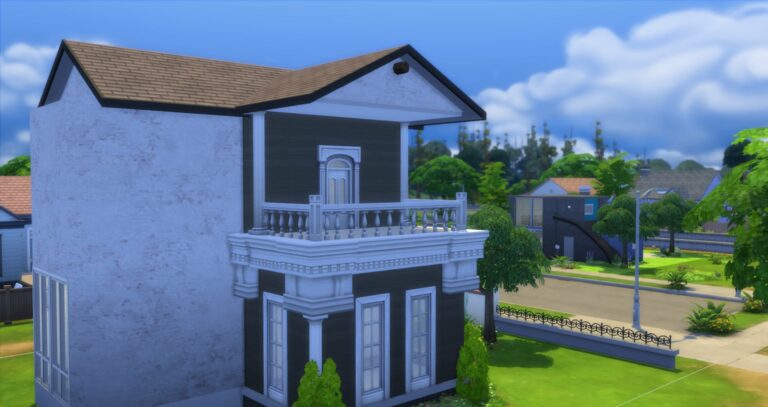 Masquer les dessous de vos toits est une des manières de peaufiner vos constructions Sims 4