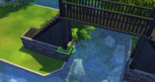 Pour personnaliser votre pont, Les Sims 4 met à disposition de nombreux éléments : colonnes, clôtures, frises...