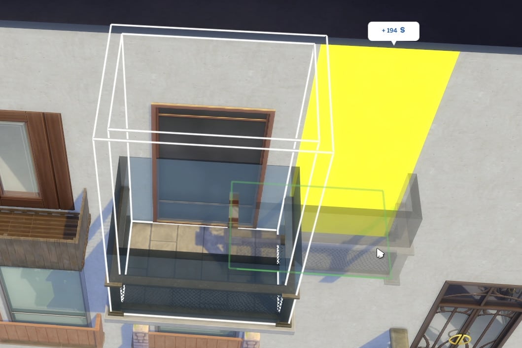 Moins personnalisables, les balcons accessibles par les Sims sont aussi une bonne idée