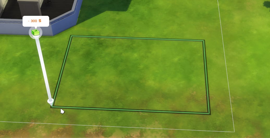 Première étape : tracer le sous-sol avec l'Outil Sous-sol des Sims 4