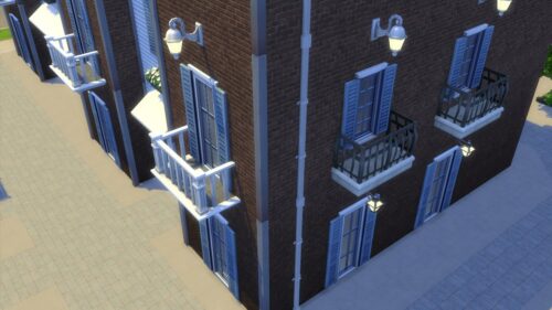 Les Sims 4 offre différentes méthodes pour ajouter des balcons à vos façades