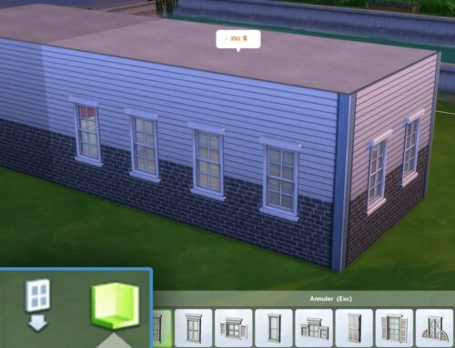Dans Les Sims 4, les fenêtres peuvent être placées automatiquement par pièce ou bien individuellement