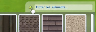 Le système de Filtres des Sims 4 vous permet d'accéder rapidement à certains objets du Mode Construction