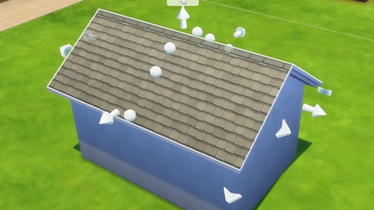 Des points de courbure supplémentaires peuvent être activés afin d'ajuster plus précisément la courbe des toitures Sims 4