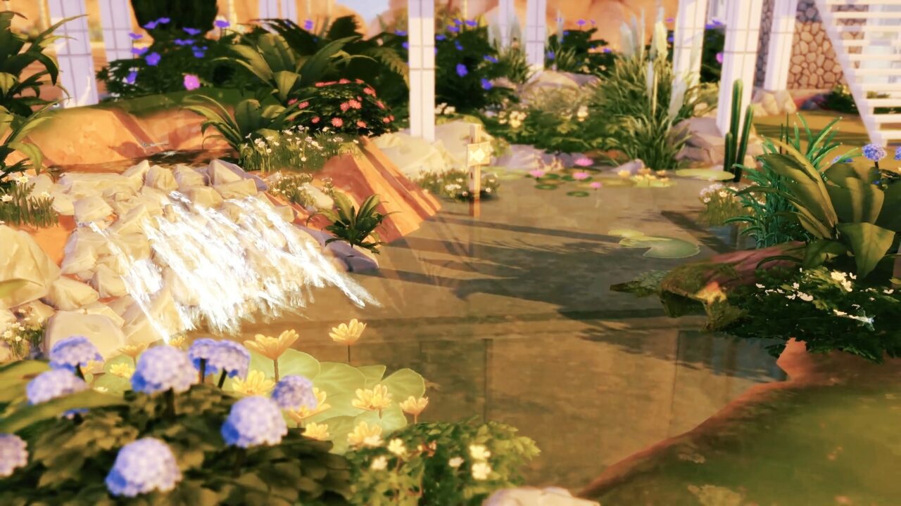 Grâce à quelques astuces, il est possible de créer des étangs avec cascade dans Les Sims 4