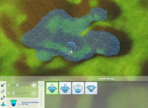 L'outil "Élever le niveau de l'eau" est le moyen le plus simple de créer des étangs dans Les Sims 4